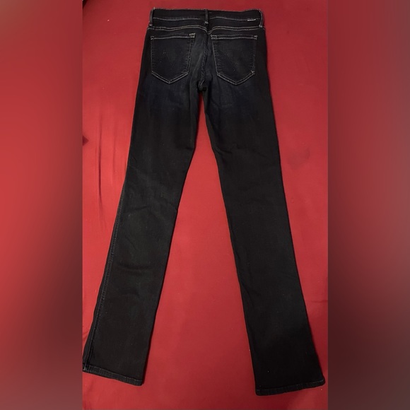 Mother “The Rascal” Mid Rise Straight Leg Jean in “Coffee, Tea or Me? Wash” - Picture 4 of 7